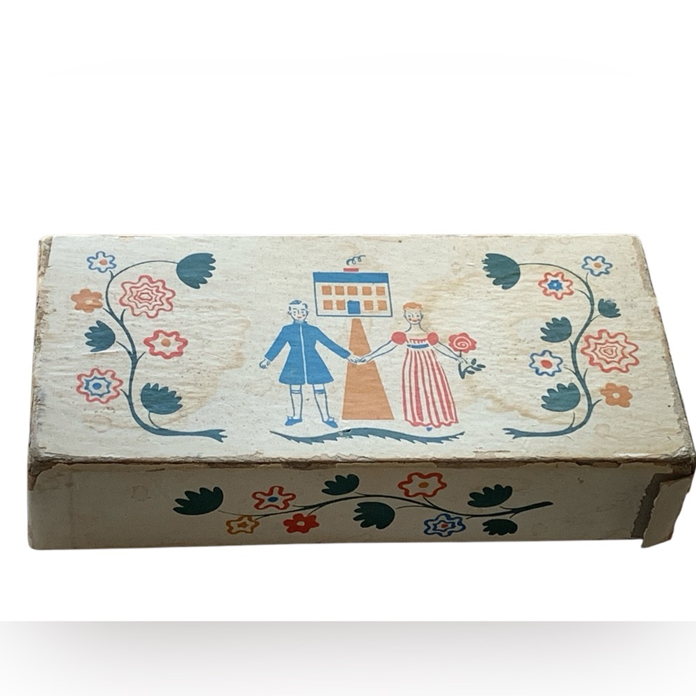 Shulton Vintage Empty Box for Old Spice Early American Toilet Soap Midcentury